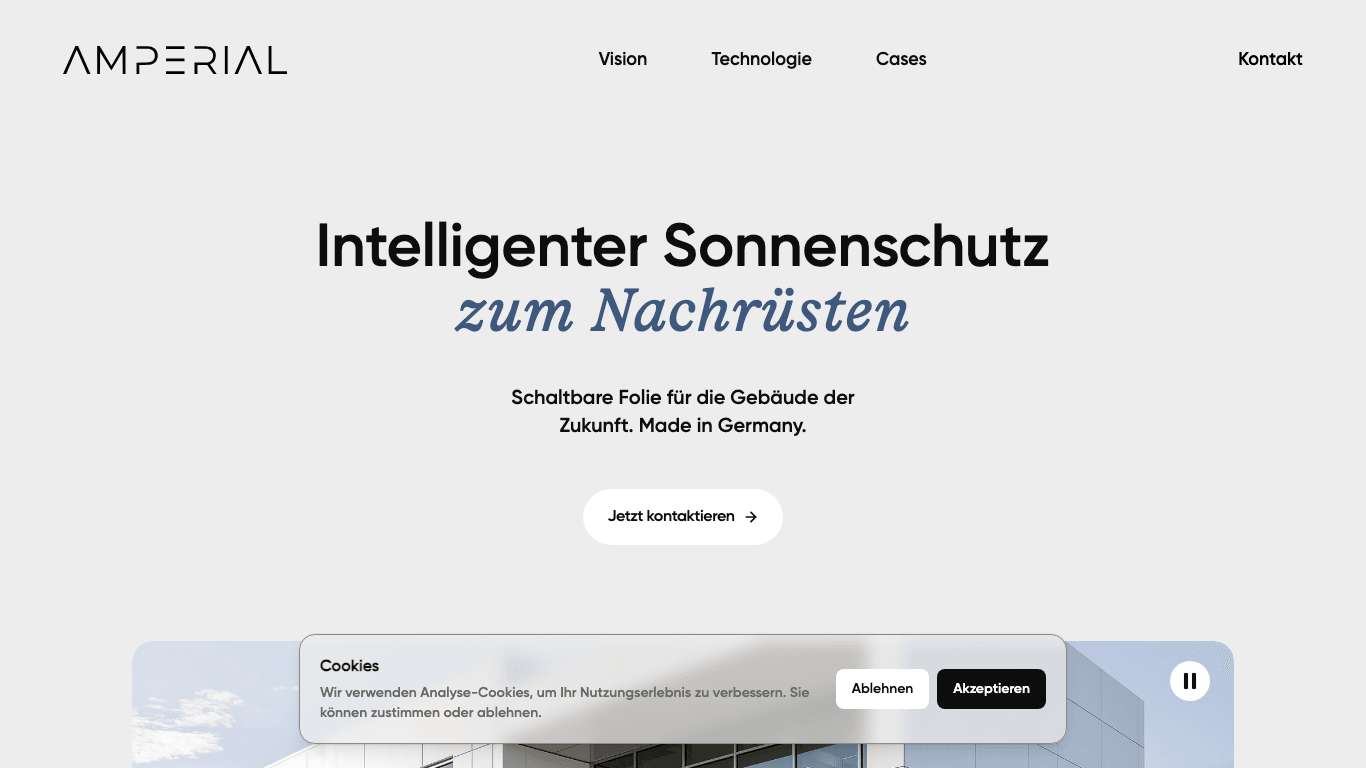 Amperial website screenshot