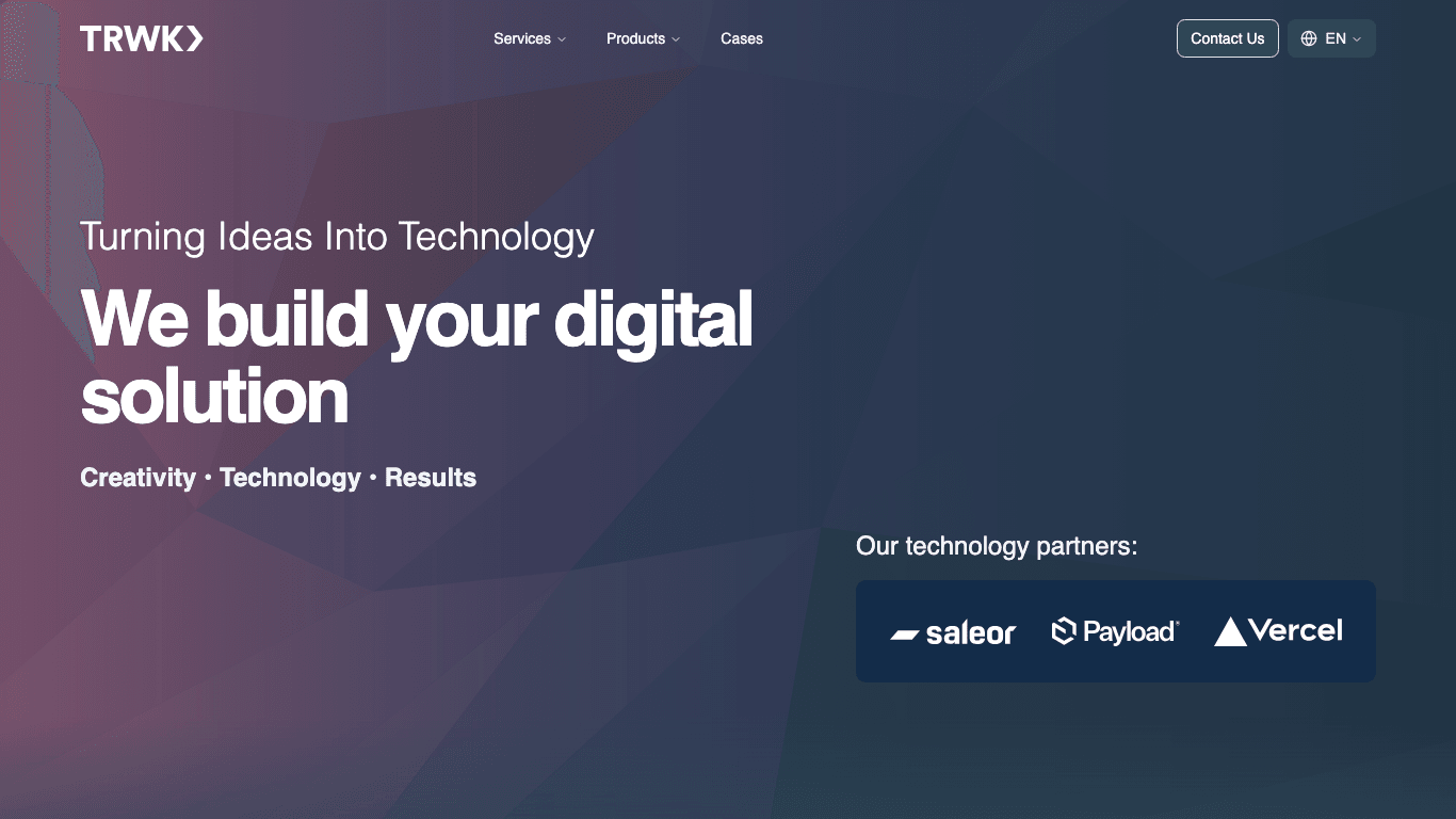 TRWK website screenshot